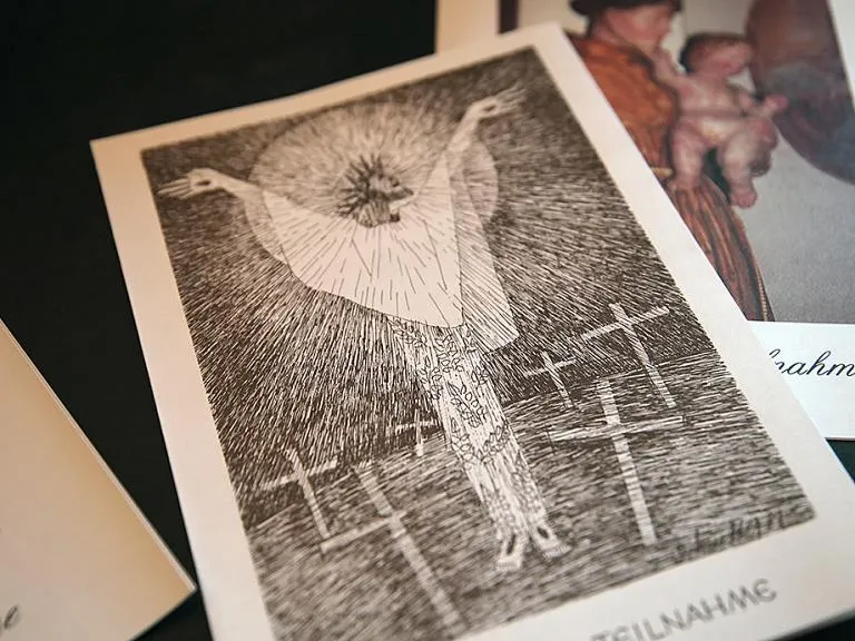 Trauerkarte Jesus Auferstehung